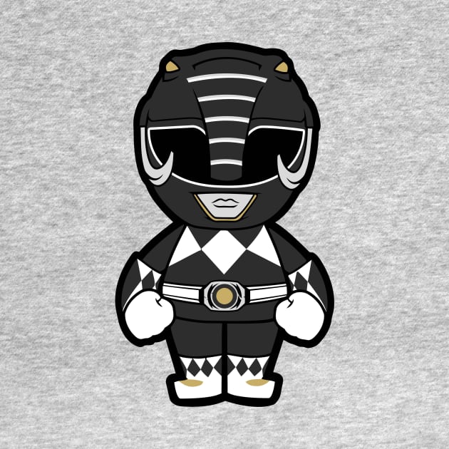 Black Ranger Chibi by untitleddada